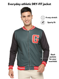 Varsity Seaweed Green Gully Athletic Bomber jacket