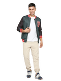 Varsity Seaweed Green Gully Athletic Bomber jacket