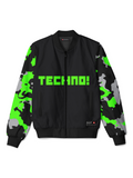 Techno Skull Graphite black GULLY Athletic Bomber jacket