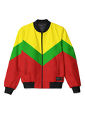 Retro Scarlet red GULLY Athletic Bomber jacket