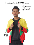 Retro Scarlet red GULLY Athletic Bomber jacket