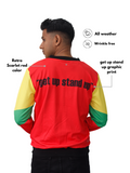 Retro Scarlet red GULLY Athletic Bomber jacket