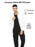 Pearly White GULLY Athletic Bomber jacket