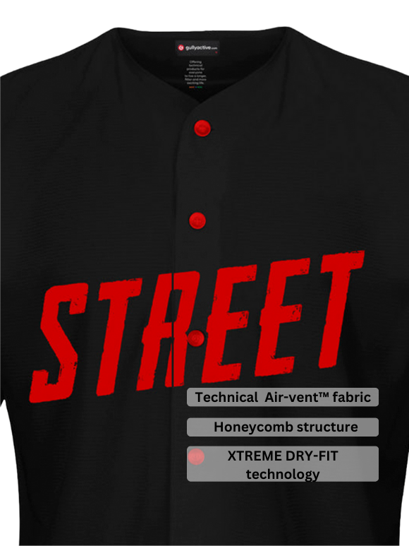 Street DRI-FIT Graphite Black GA Baseball shirt – Curato