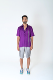 Purple-Green Braid Shirt