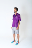 Purple-Green Braid Shirt