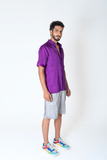 Purple-Green Braid Shirt