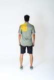 Green-Yellow Color-Blocked Shirt