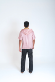 Pink-Yellow Color-Block Hoodie