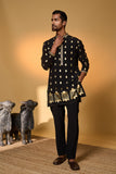 Black Turtle Tale Kurta Set
