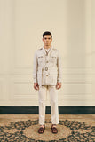 Natural Herringbone Linen Shacket