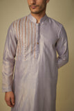 lilac embroiderd kurta set