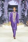 PURPLE EMBROIDERED BANDI WITH KURTA AND CHURIDAR