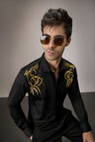 SHOULDER LEAVES - HAND EMBROIDERED DESIGNER SHIRT