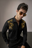 SHOULDER LEAVES - HAND EMBROIDERED DESIGNER SHIRT