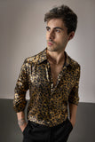 LEOPARD/ANIMAL PRINT - HAND EMBROIDERED DESIGNER SHIRT