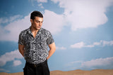 GREY ANIMAL PRINT SEQUINS SHIRT
