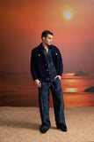 INDIGO SILK COUDROY JACKET
