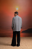 NOIR SUEDE PANTS WITH BELT