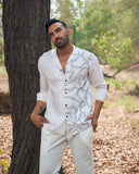 HALF AND HALF LINEN SHIRT