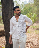 HALF AND HALF LINEN SHIRT