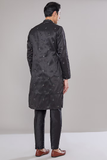Black Embroidered Kurta Set 4