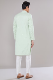 Mint Green Embroidered Kurta Set 5