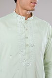 Mint Green Embroidered Kurta Set 5