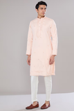 Peach Embroidered Kurta Set 6