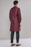 Maroon Embroidered Kurta Set 7