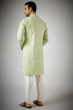 Pista Green Chikan Kurta Set