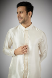 Ivory Emb. Kurta-Patiala Set