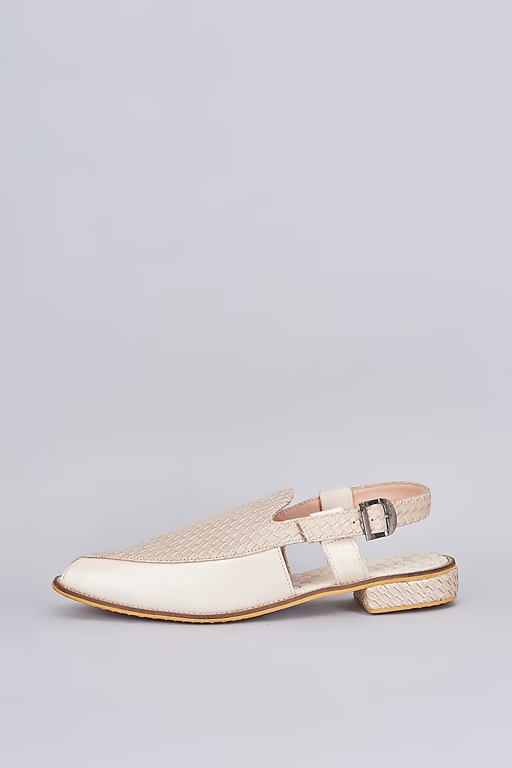 Ivory Herringbone Peshawaris