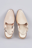 Ivory Herringbone Peshawaris