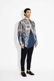 SHA -MORPH Black ombre short kurta