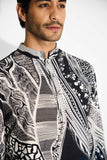 SHA -MORPH Black ombre short kurta