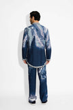 SHA -MORPH Blue Front Open Short kurta