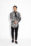 SHA -MORPH DRIFT Black Short Kurta