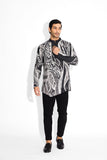 SHA -MORPH DRIFT Black Short Kurta