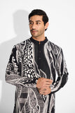 SHA -MORPH DRIFT Black Short Kurta