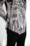 SHA -MORPH DRIFT Black Short Kurta