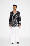 SHA -MORPH WAVE print Black Angrakha