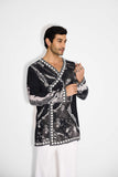 SHA -MORPH WAVE print Black Angrakha