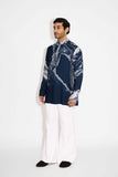 SHA -MORPH print Blue Short Kurta