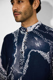 SHA -MORPH print Blue Short Kurta