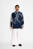 SHA -MORPH print Blue Short Kurta