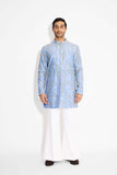 SHA -ABYSS DOTS frost blue kurta
