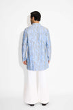 SHA -ABYSS DOTS frost blue kurta