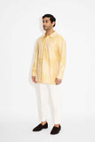 SHA -Yellow drop shoulder kurta