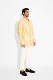 SHA -Yellow drop shoulder kurta